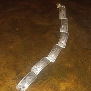 Silver Geometric Bracelet